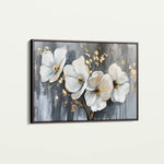 Floral 067 Canvas Art 60 x 40 cm / Black