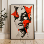 Portrait 067 Canvas Art 60 x 40 cm / Black