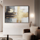 Abstract 068 Canvas Art 60 x 40 cm / Black