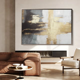 Abstract 068 Canvas Art 60 x 40 cm / Black