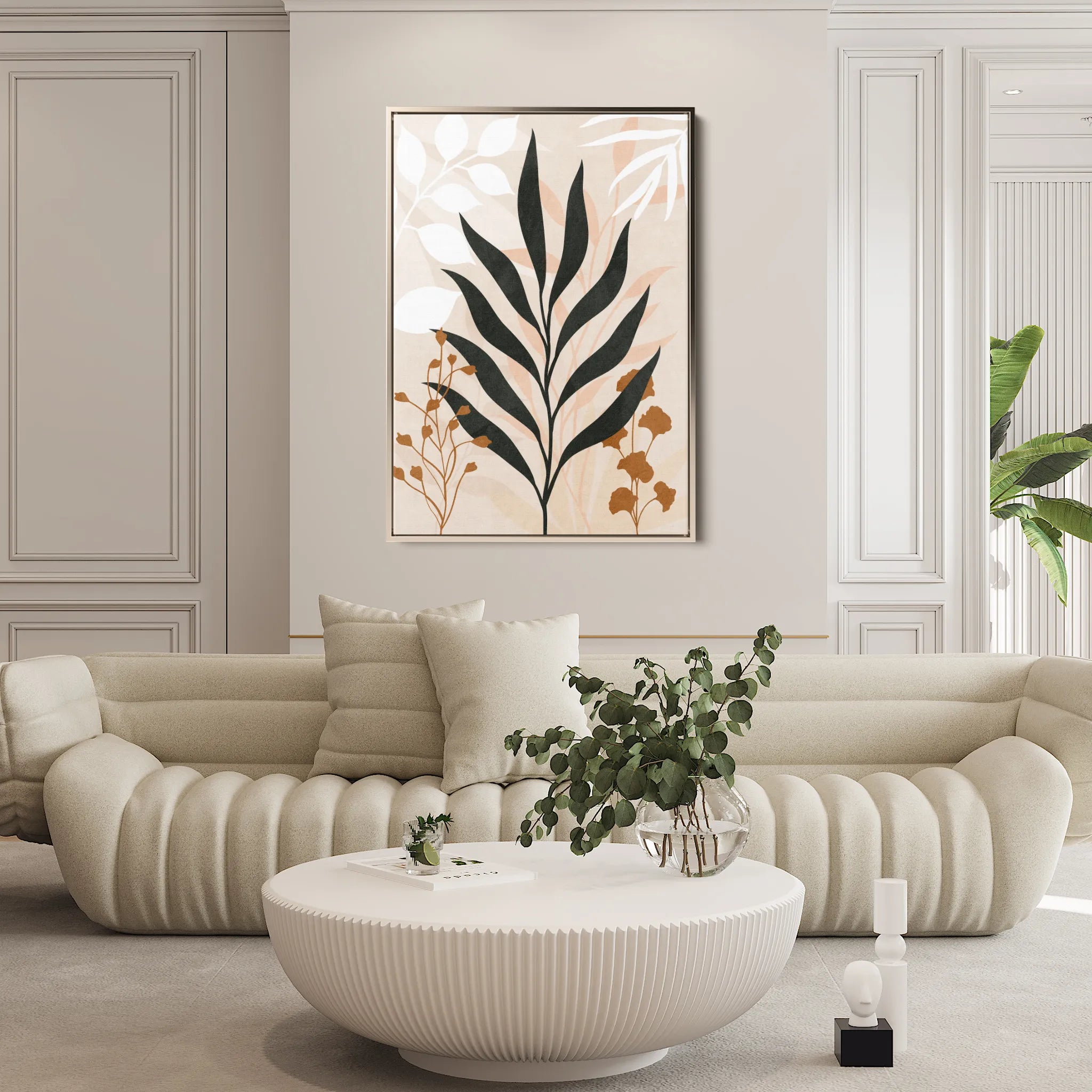Boho 068 Canvas Art 60 x 40 cm / Black
