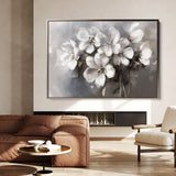 Floral 068 Canvas Art 60 x 40 cm / Black