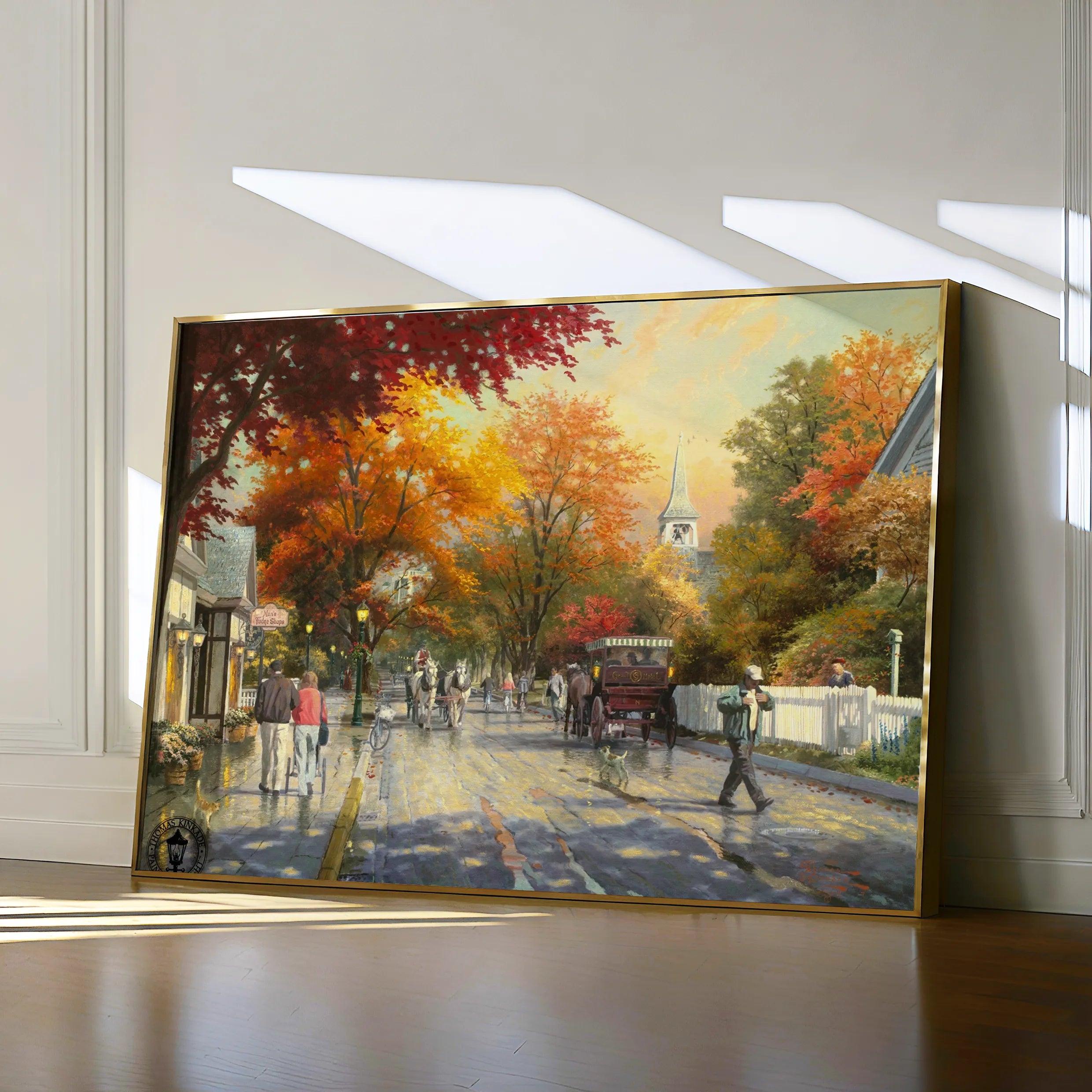 Landscape 068 Canvas Art 60 x 40 cm / Black