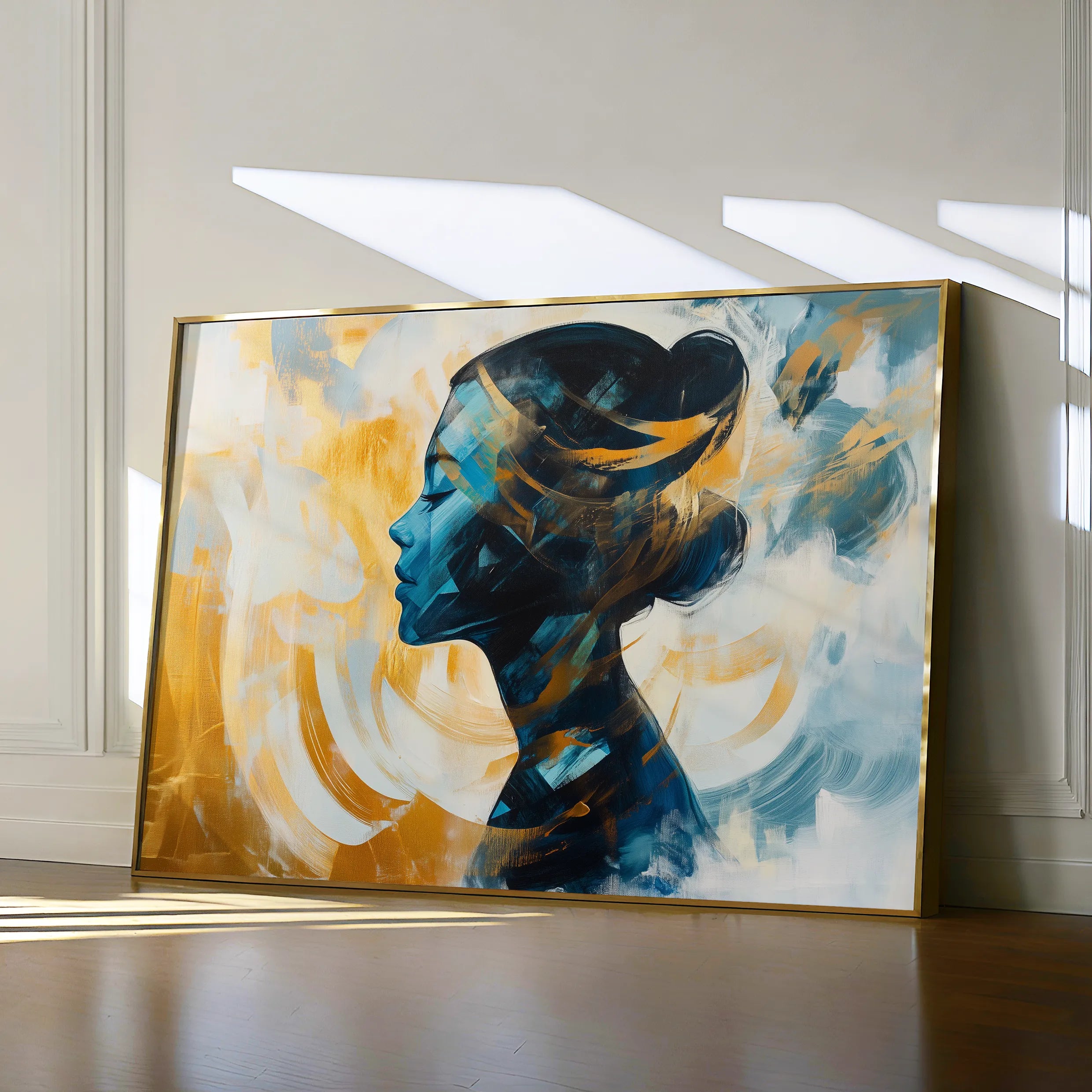 Portrait 068 Canvas Art 60 x 40 cm / Black