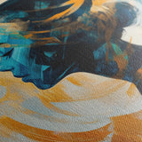Portrait 068 Canvas Art 60 x 40 cm / Black