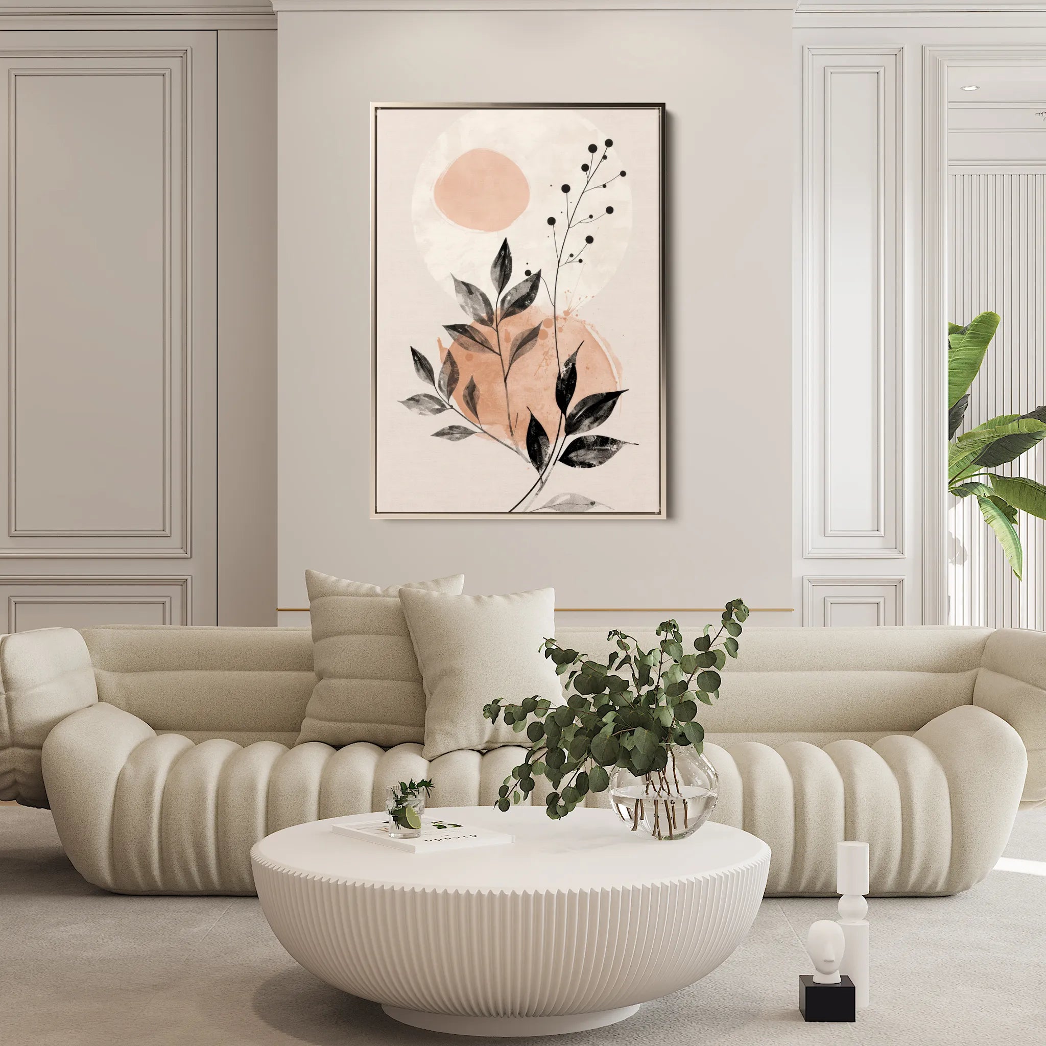 Boho 069 Canvas Art 60 x 40 cm / Black