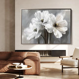 Floral 069 Canvas Art 60 x 40 cm / Black