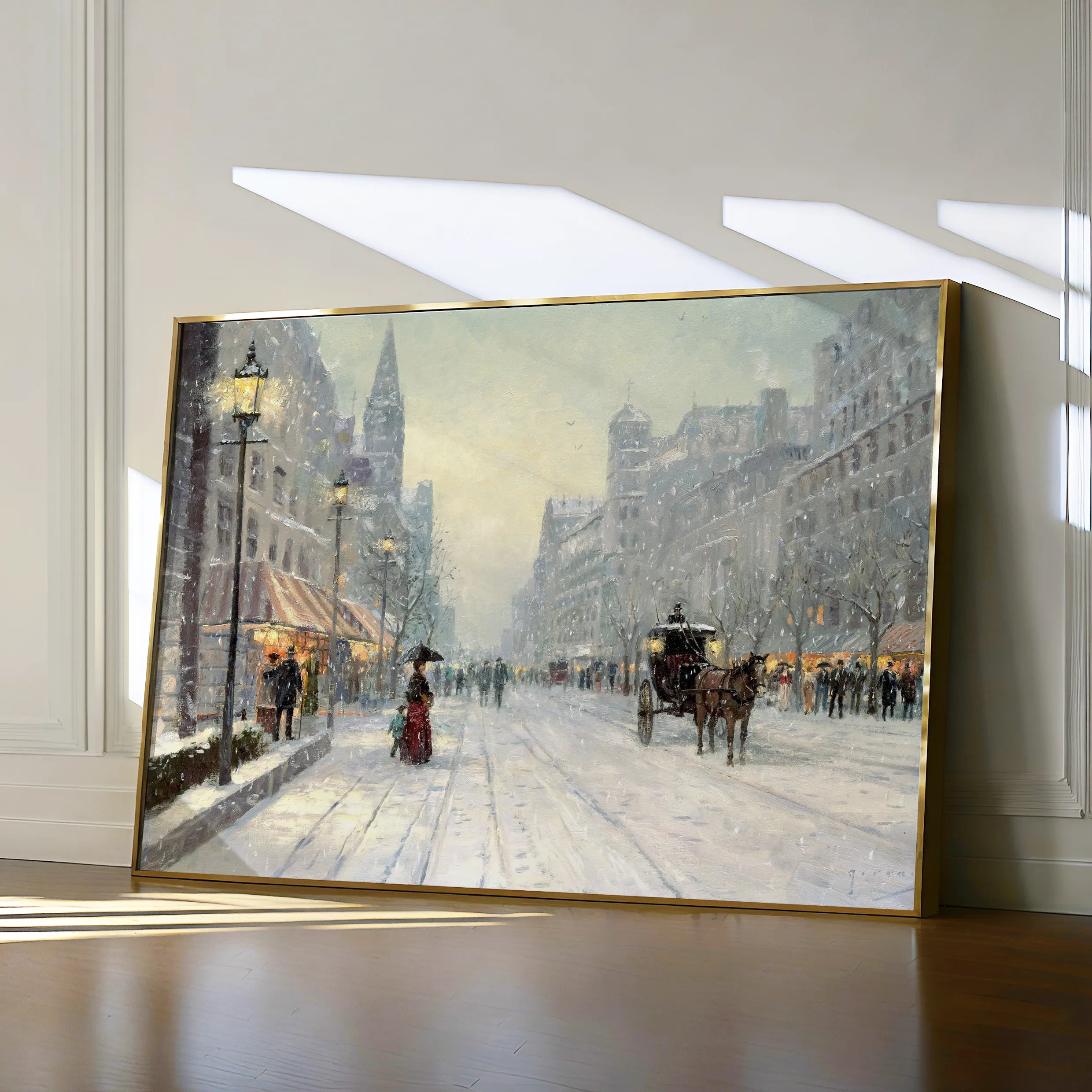 Landscape 069 Canvas Art 60 x 40 cm / Black