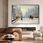 Landscape 069 Canvas Art 60 x 40 cm / Black