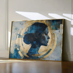 Portrait 069 Canvas Art 60 x 40 cm / Black