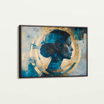 Portrait 069 Canvas Art 60 x 40 cm / Black