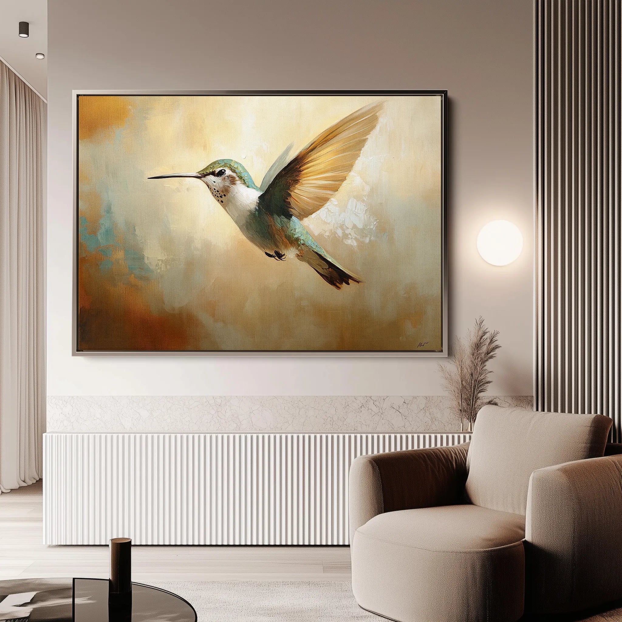Animals 070 Canvas Art 60 x 40 cm / Black