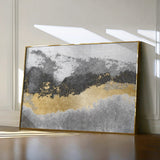 Abstract 070 Canvas Art 60 x 40 cm / Black