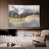 Abstract 070 Canvas Art 60 x 40 cm / Black