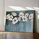 Floral 070 Canvas Art 60 x 40 cm / Black