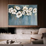 Floral 070 Canvas Art 60 x 40 cm / Black