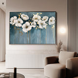 Floral 070 Canvas Art 60 x 40 cm / Black