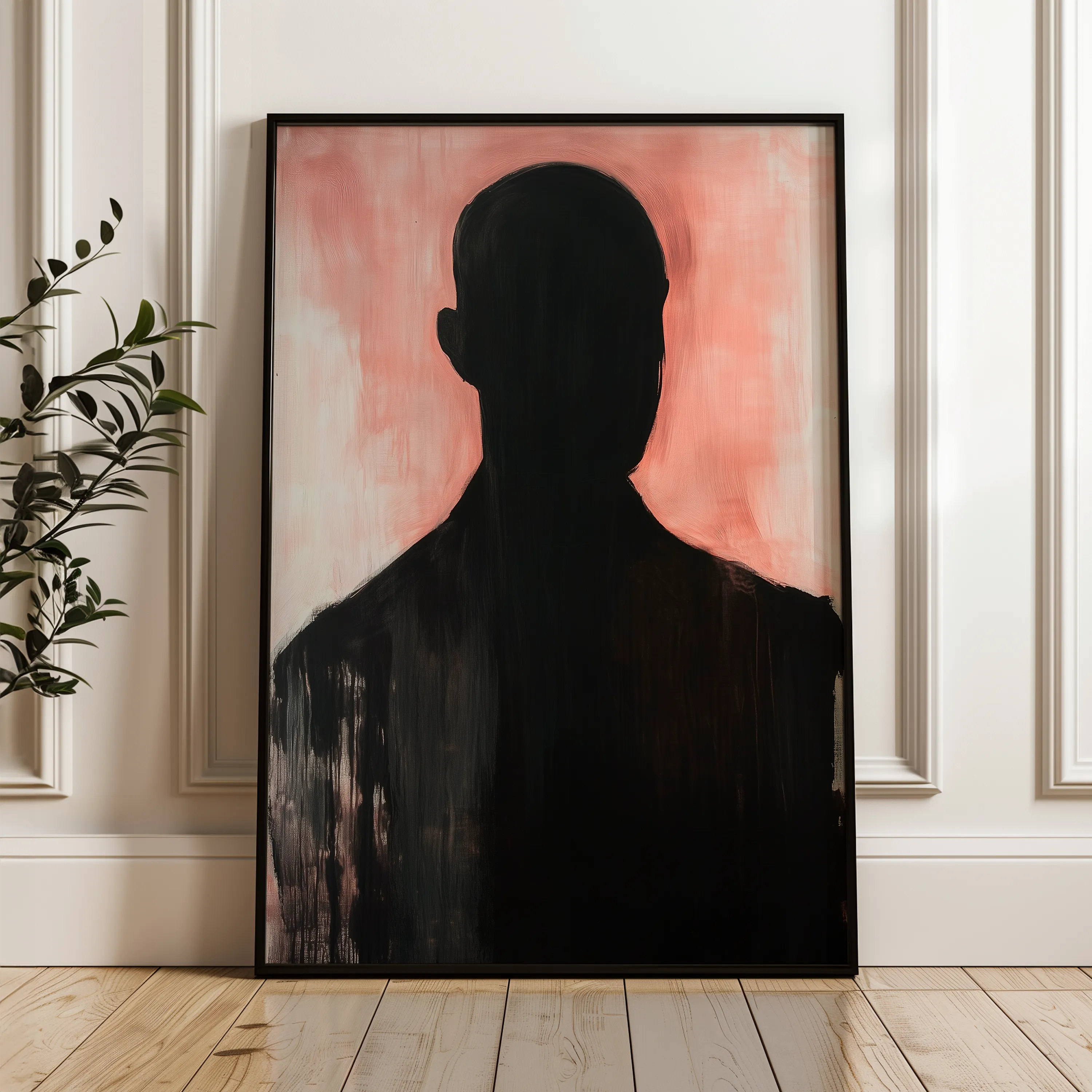 Portrait 070 Canvas Art 60 x 40 cm / Black