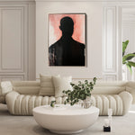 Portrait 070 Canvas Art 60 x 40 cm / Black