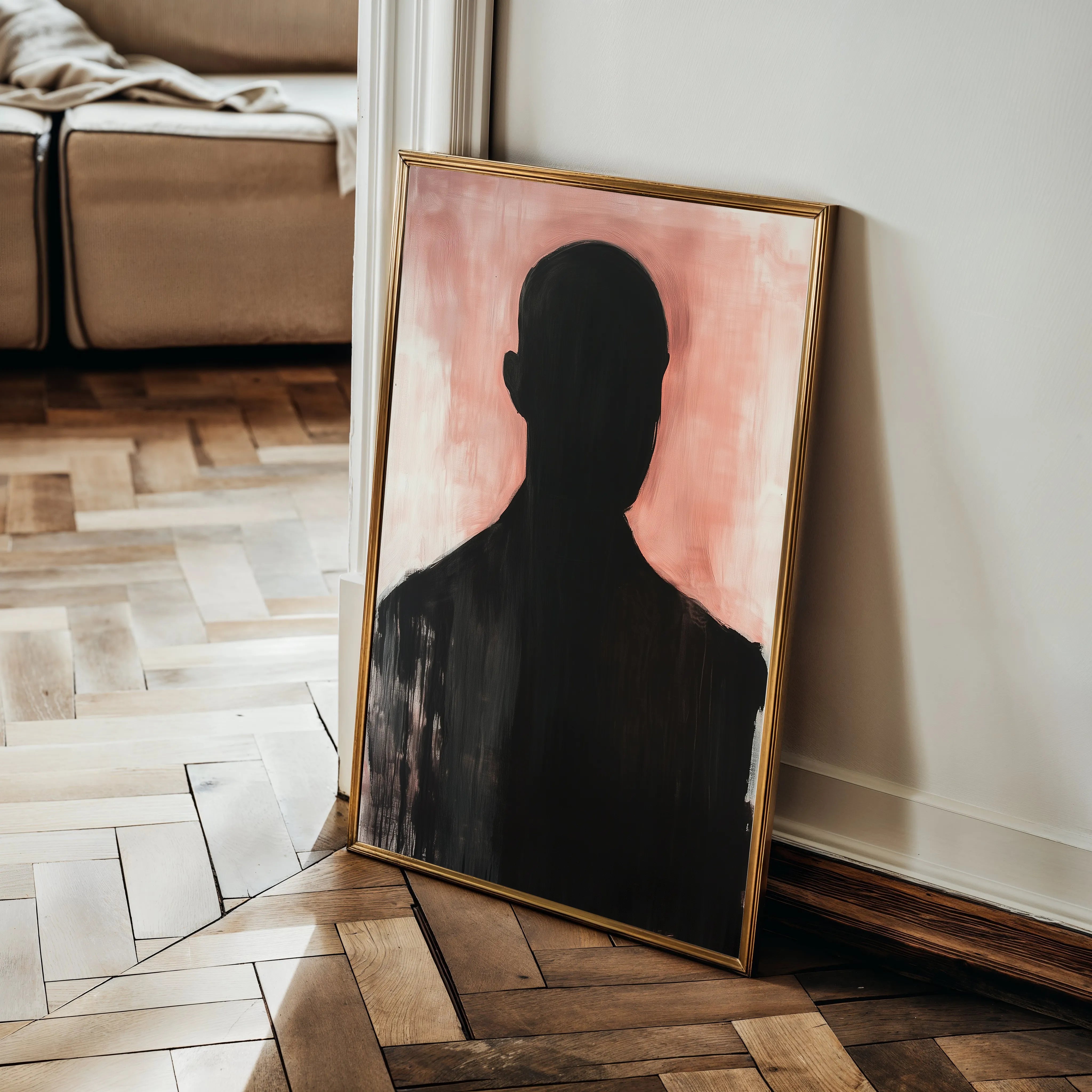 Portrait 070 Canvas Art 60 x 40 cm / Black