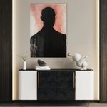 Portrait 070 Canvas Art 60 x 40 cm / Black