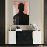 Portrait 070 Canvas Art 60 x 40 cm / Black
