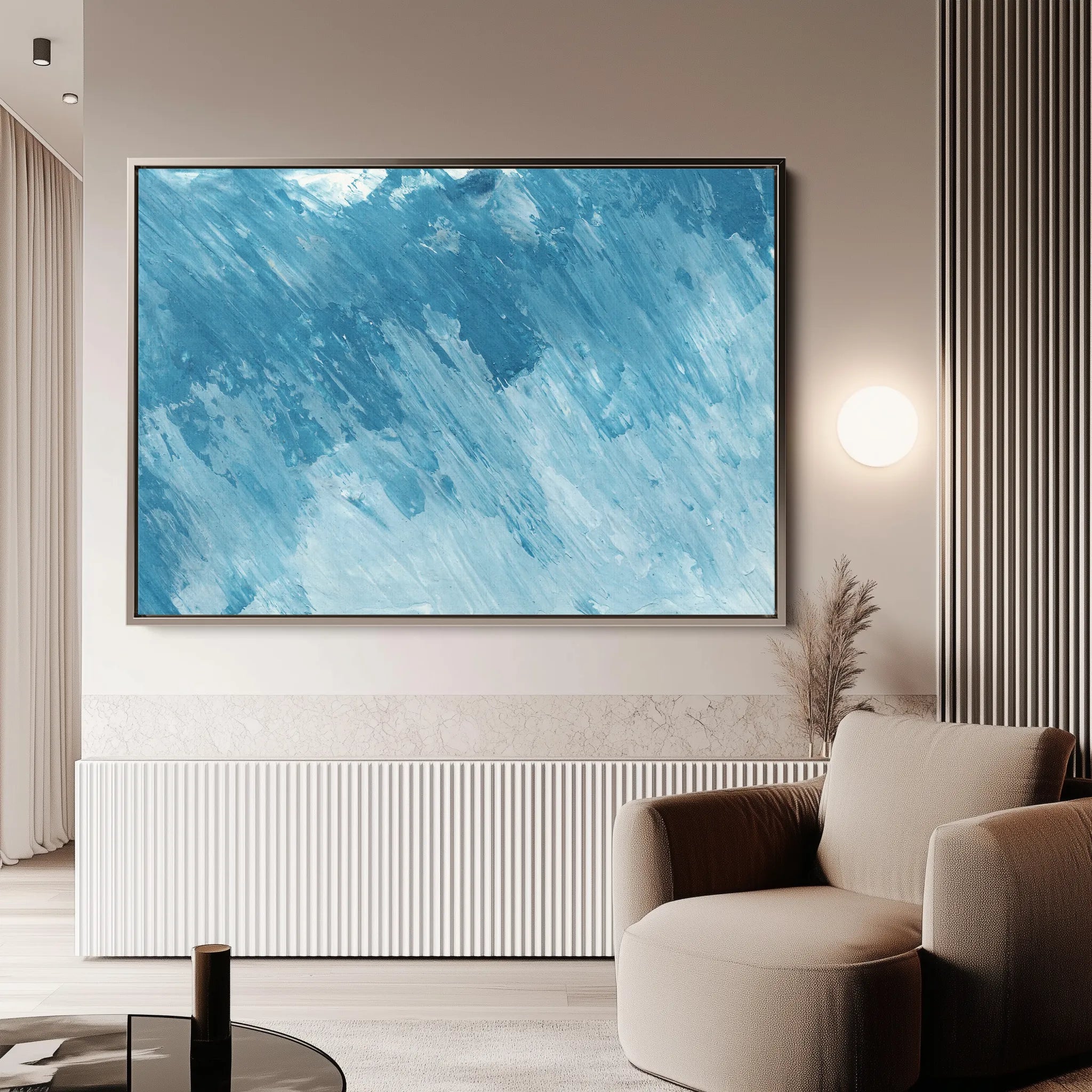 Abstract 071 Canvas Art 60 x 40 cm / Black
