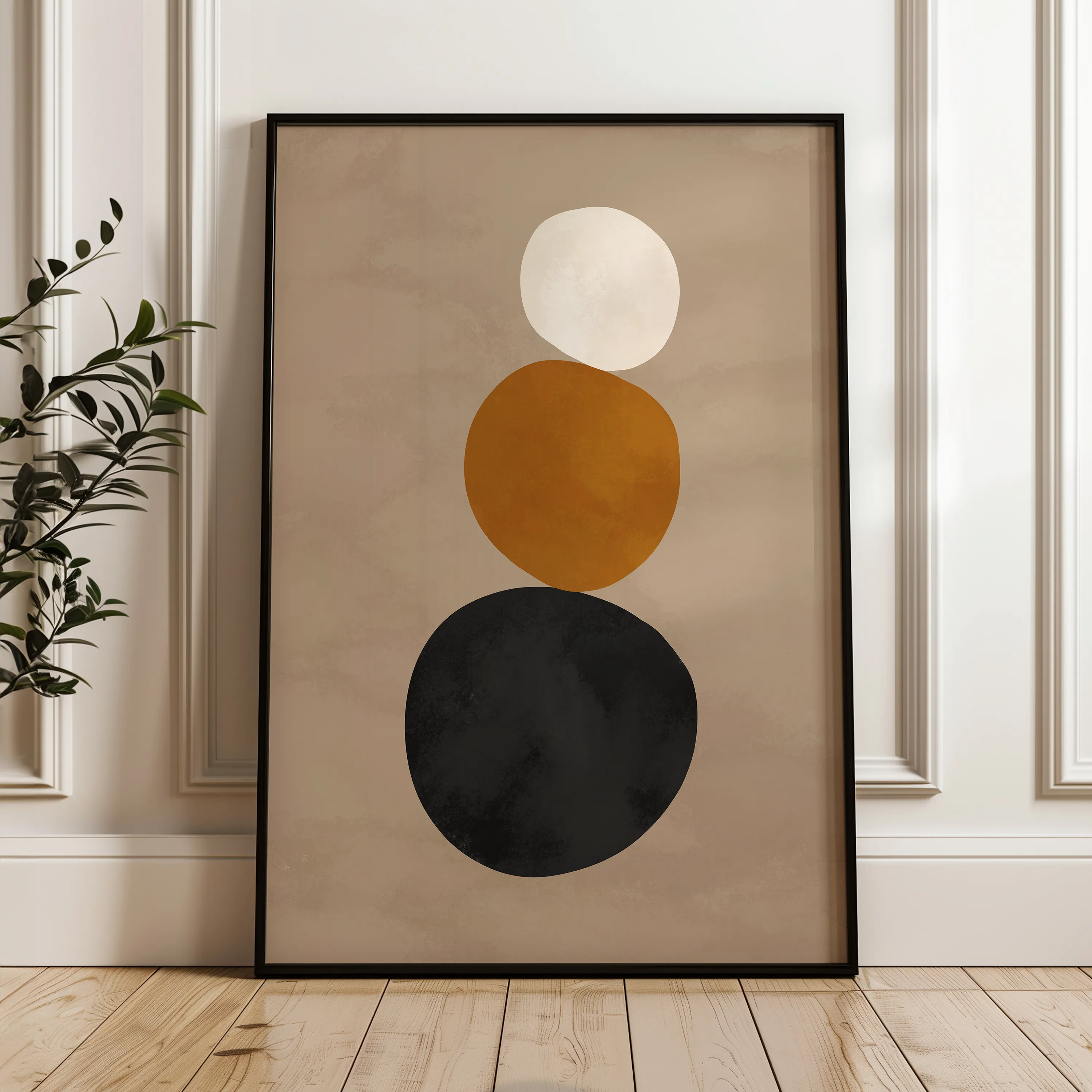Boho 071 Canvas Art 60 x 40 cm / Black