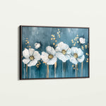 Floral 071 Canvas Art 60 x 40 cm / Black