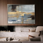 Abstract 072 Canvas Art 60 x 40 cm / Black