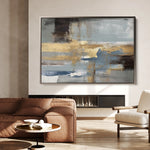 Abstract 072 Canvas Art 60 x 40 cm / Black
