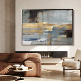 Abstract 072 Canvas Art 60 x 40 cm / Black