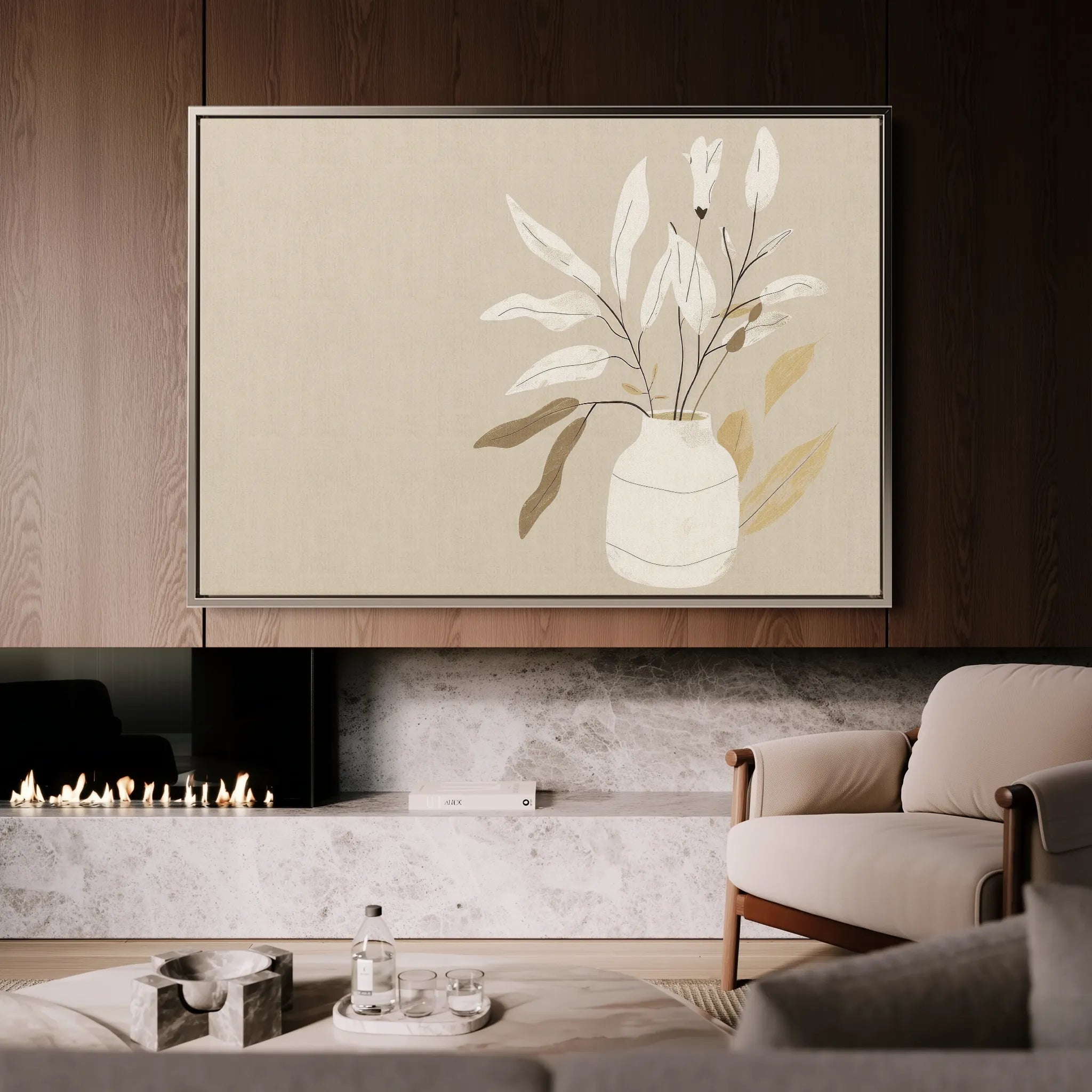 Boho 072 Canvas Art 60 x 40 cm / Black