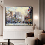 Landscape 072 Canvas Art 60 x 40 cm / Black