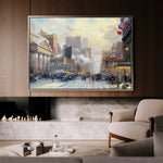 Landscape 072 Canvas Art 60 x 40 cm / Black