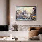 Landscape 072 Canvas Art 60 x 40 cm / Black