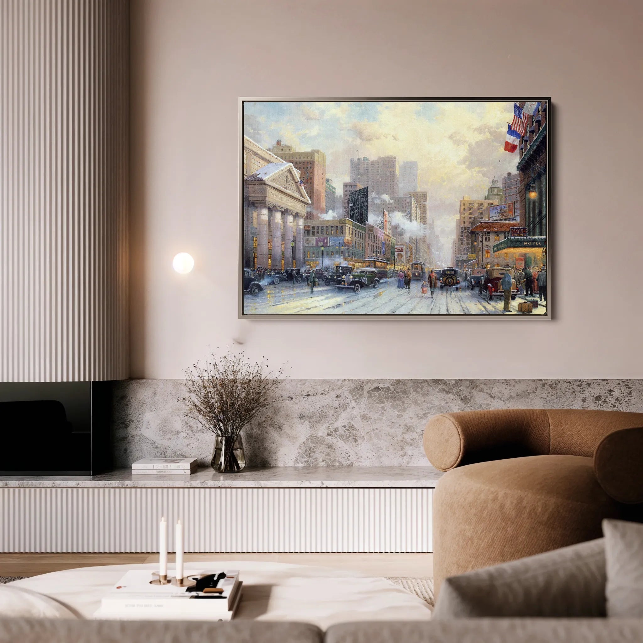 Landscape 072 Canvas Art 60 x 40 cm / Black