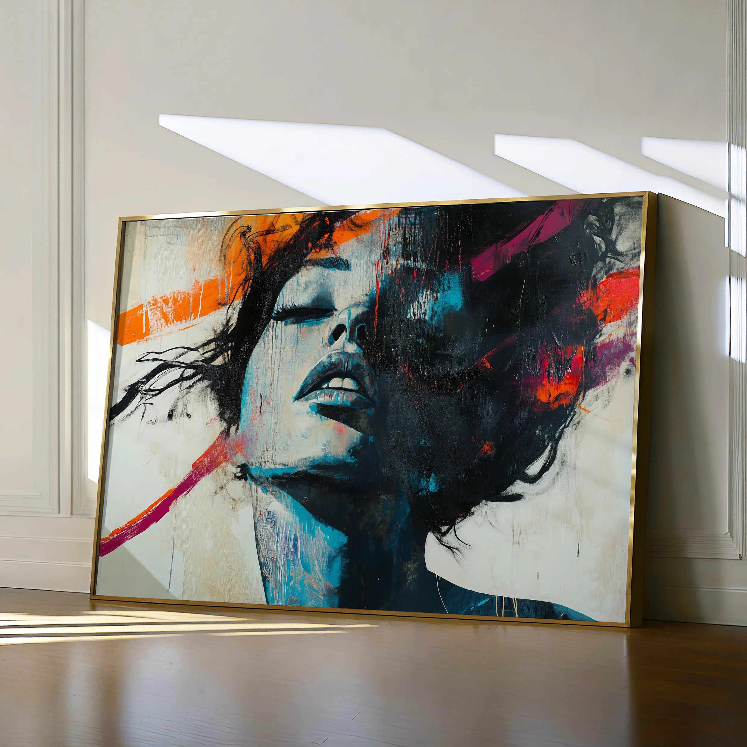 Portrait 072 Canvas Art 60 x 40 cm / Black
