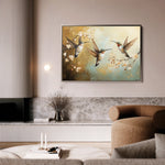 Animals 073 Canvas Art 60 x 40 cm / Black