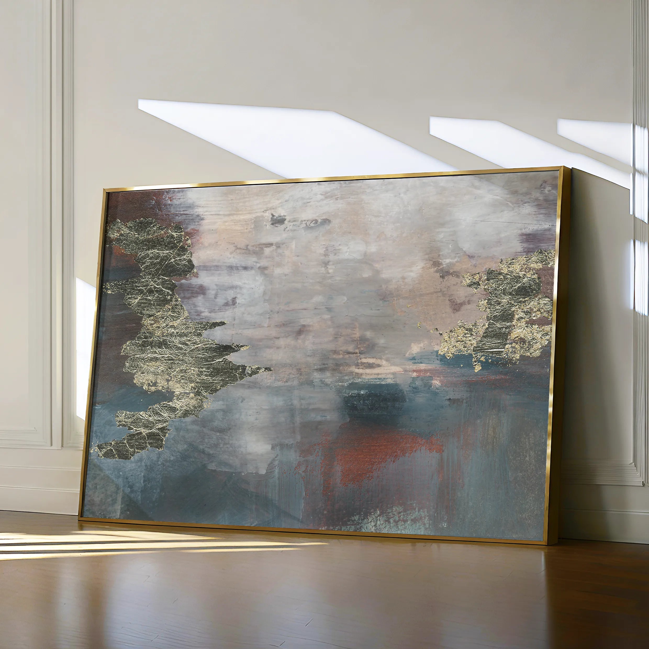 Abstract 073 Canvas Art 60 x 40 cm / Black