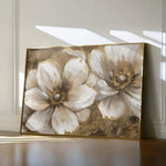 Floral 073 Canvas Art 60 x 40 cm / Black