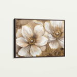 Floral 073 Canvas Art 60 x 40 cm / Black