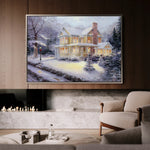 Landscape 073 Canvas Art 60 x 40 cm / Black