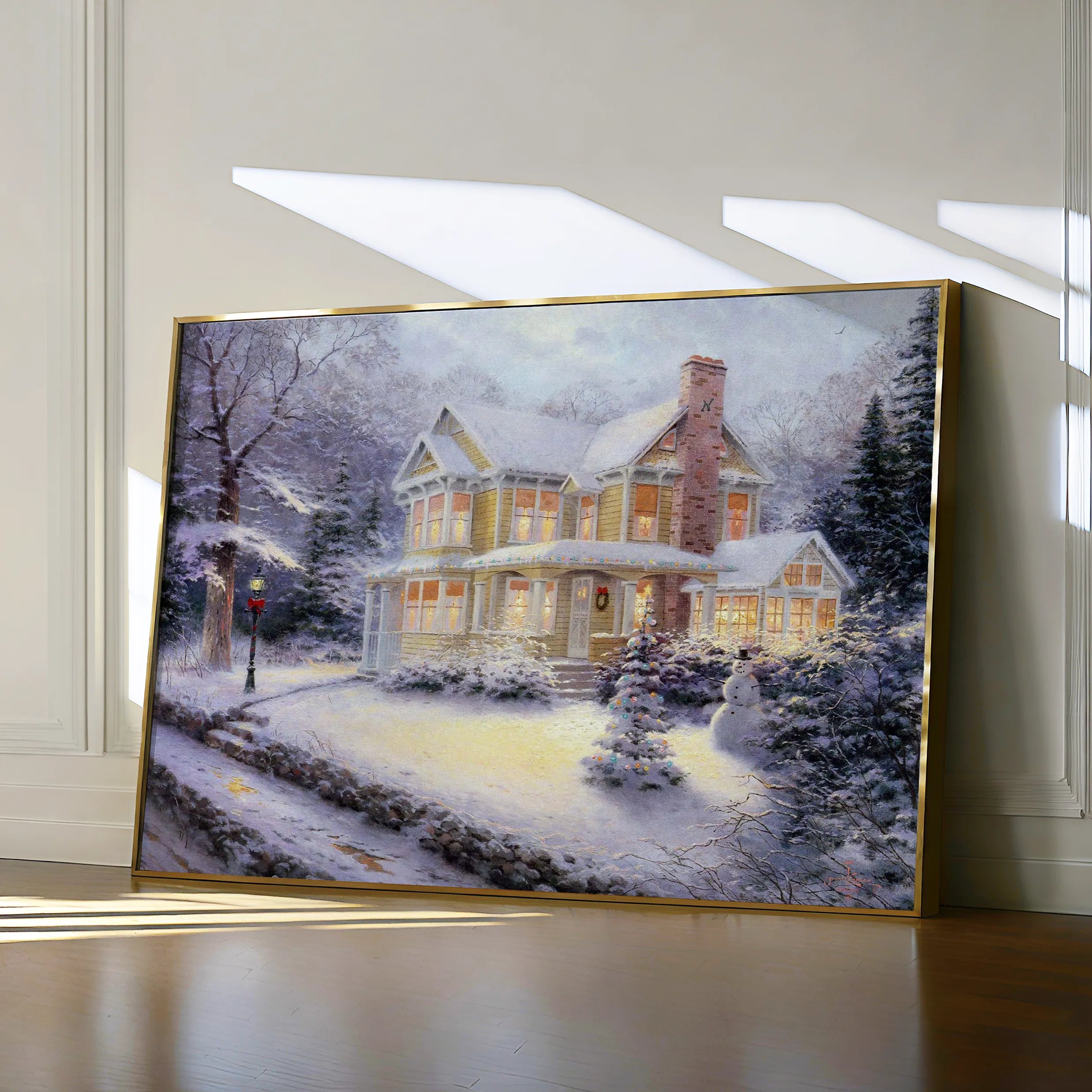 Landscape 073 Canvas Art 60 x 40 cm / Black