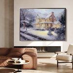 Landscape 073 Canvas Art 60 x 40 cm / Black