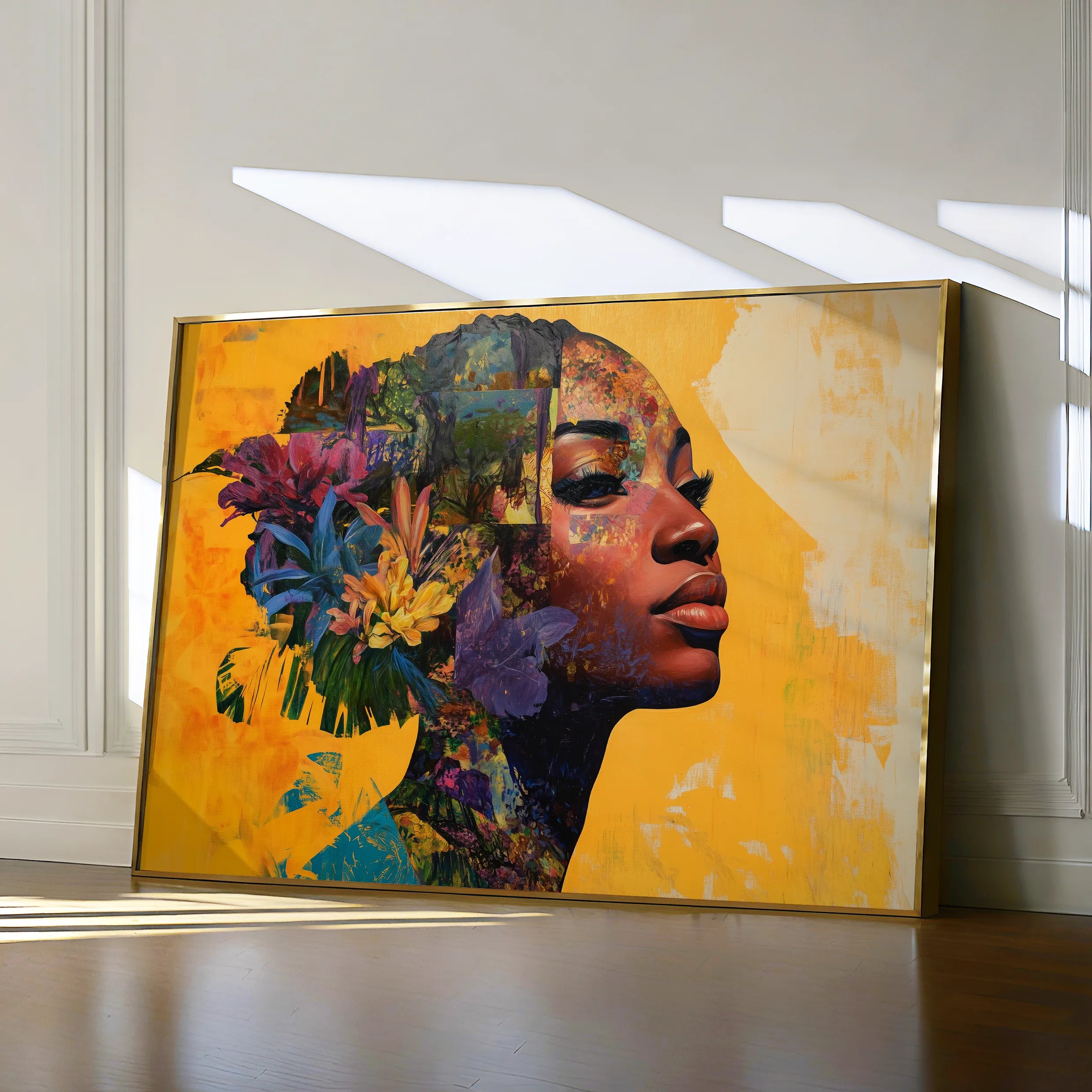 Portrait 073 Canvas Art 60 x 40 cm / Black