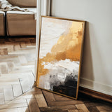 Abstract 074 Canvas Art 60 x 40 cm / Black