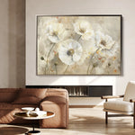 Floral 074 Canvas Art 60 x 40 cm / Black