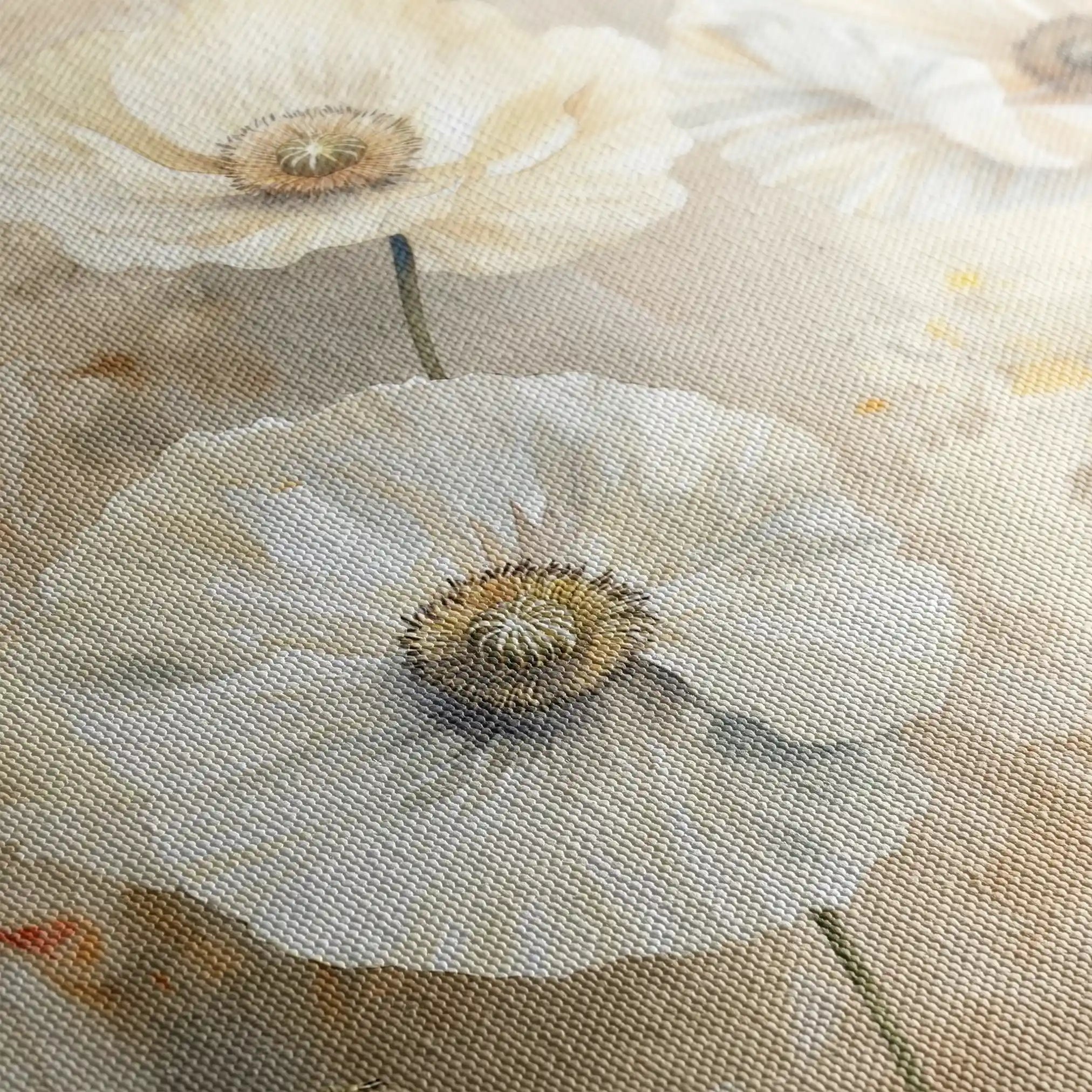 Floral 074 Canvas Art 60 x 40 cm / Black