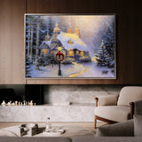 Landscape 074 Canvas Art 60 x 40 cm / Black